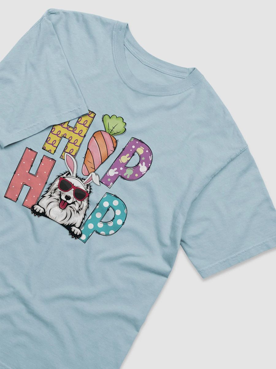 Hip Hop Easter Samoyed T-Shirt | Cute Easter Day Samoyed Wearing Bunny Ears and Sunglasses product image (8)