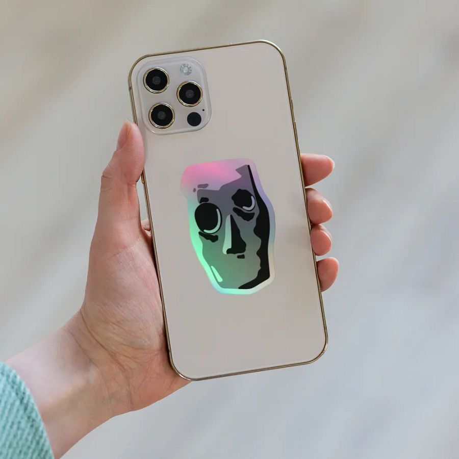 Old Man Chimes Holographic Sticker product image (8)
