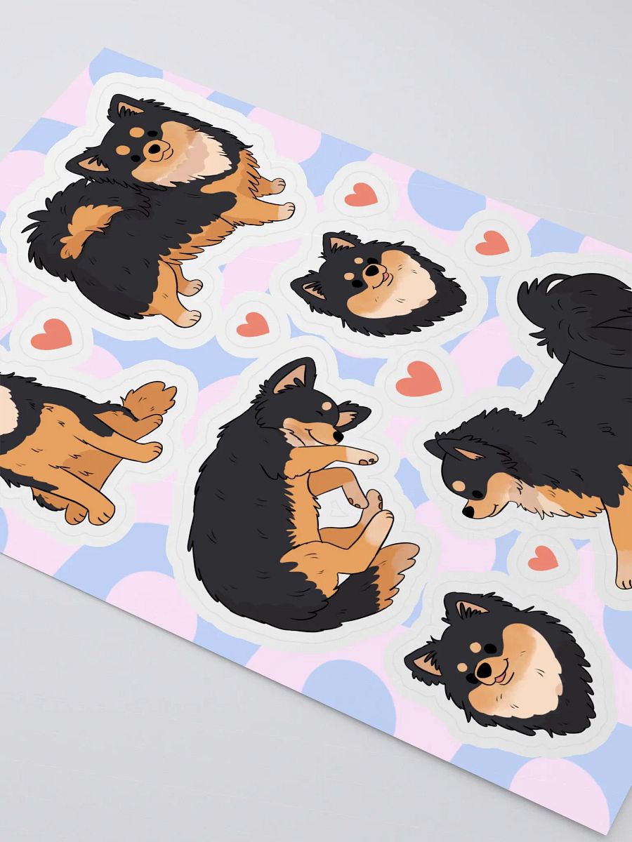 Long Haired Chihuahua Love Sticker Sheet product image (3)