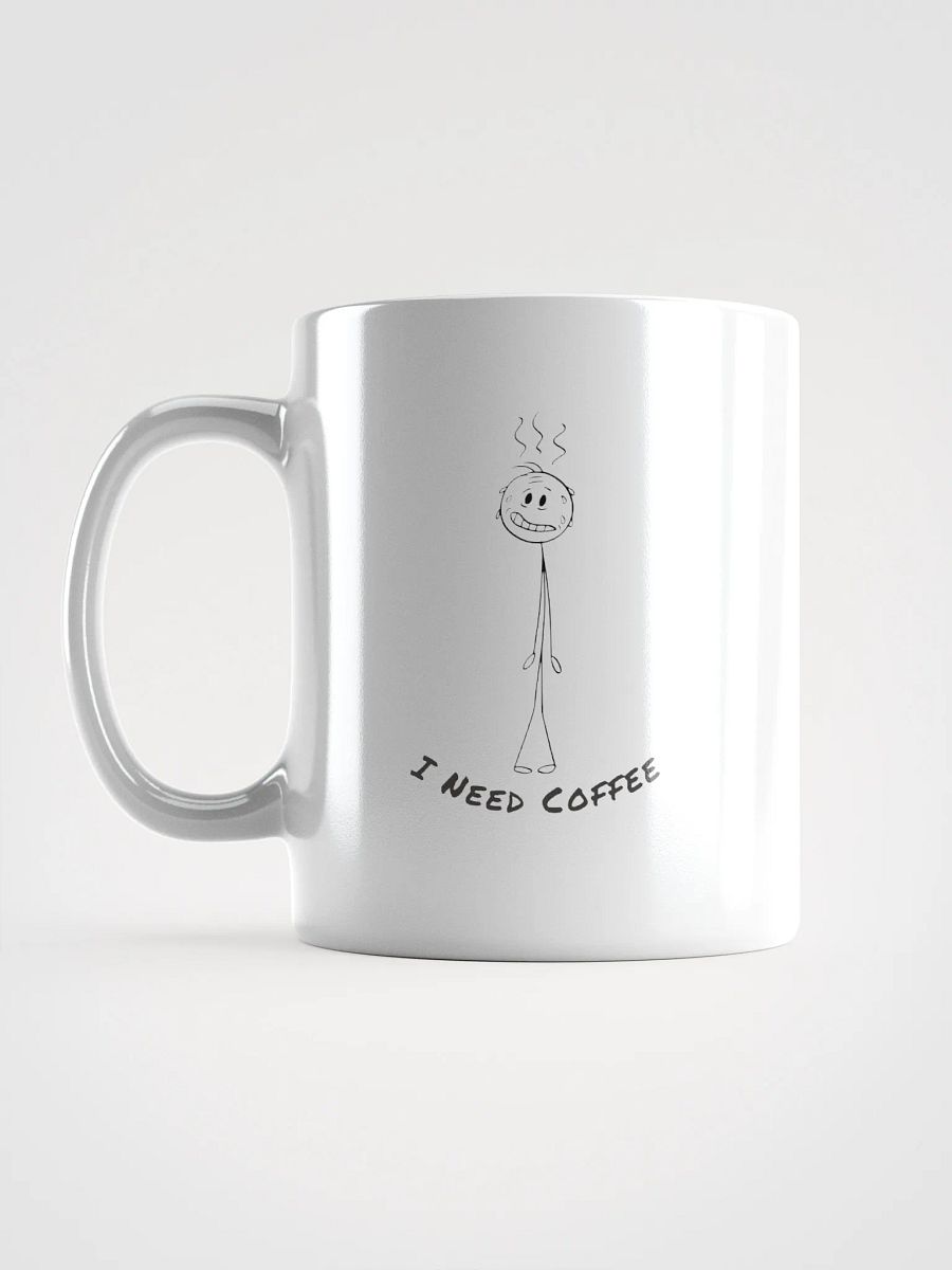 "I Need Coffee" Café Chic White Glossy Mug product image (17)
