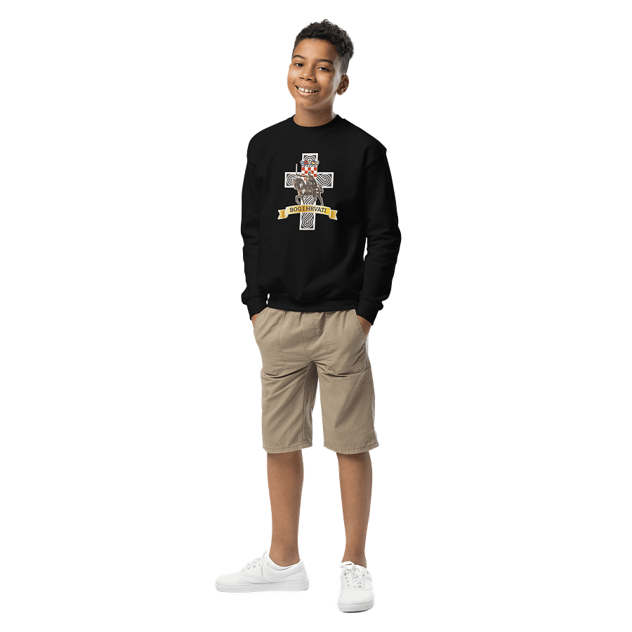 Bog i Hrvati Knight's Cross Youth Sweatshirt product image (1)
