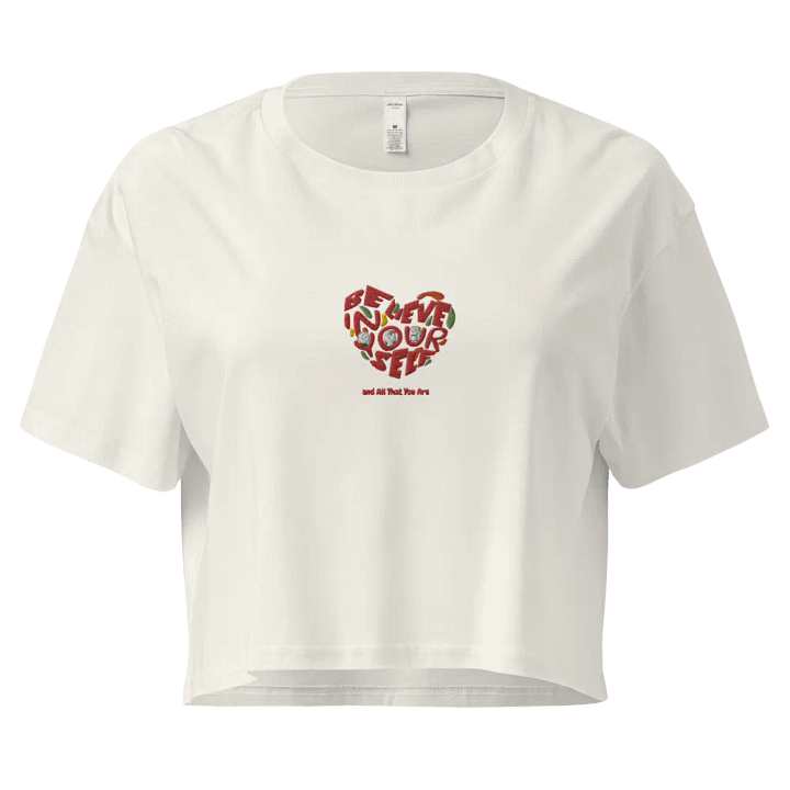 Believe in Yourself Heart Crop Top product image (2)
