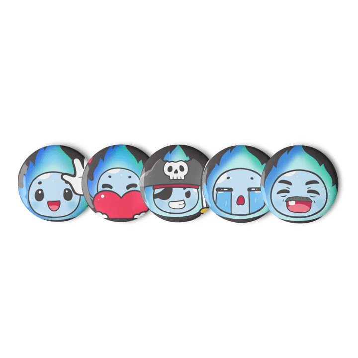 Flame Emote Button Set product image (1)