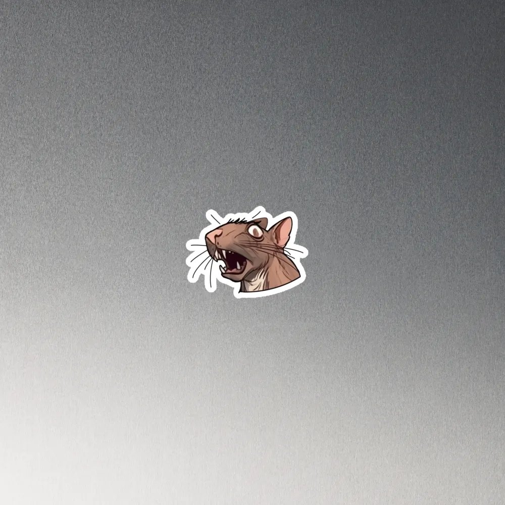Startled RAT Die-Cut Magnet product image (3)