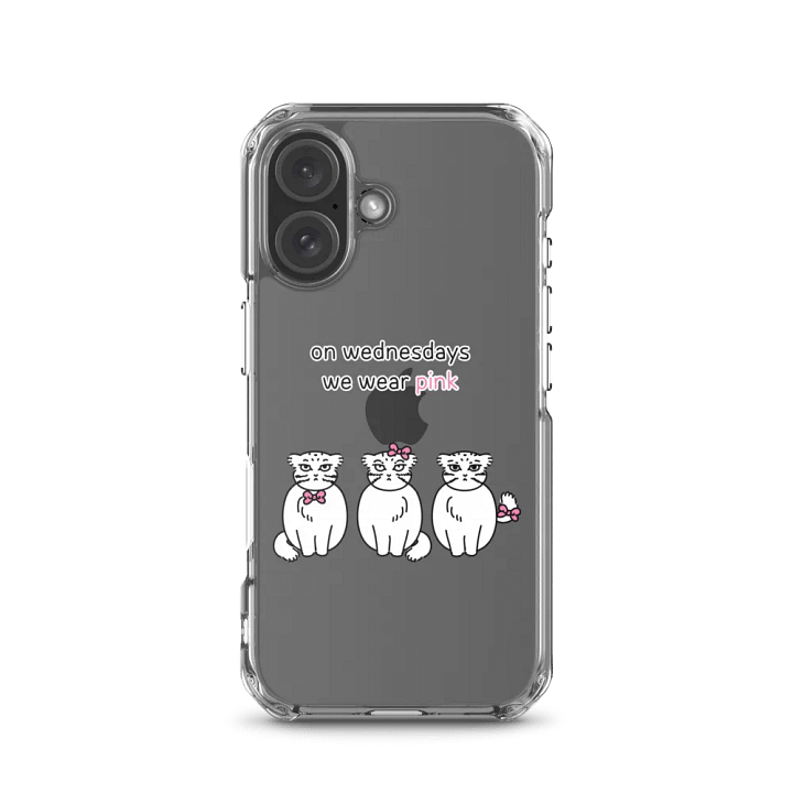 Pink Wednesdays Manul - Clear iPhone Case product image (23)
