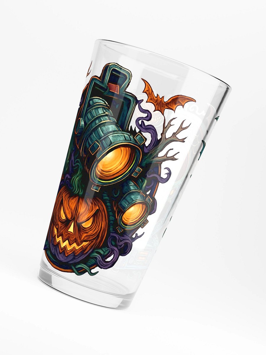 Theatrically Jerry: "The Mutation" and "Menacing Jack-O Lantern" Graphic Shaker Pint Glass product image (6)
