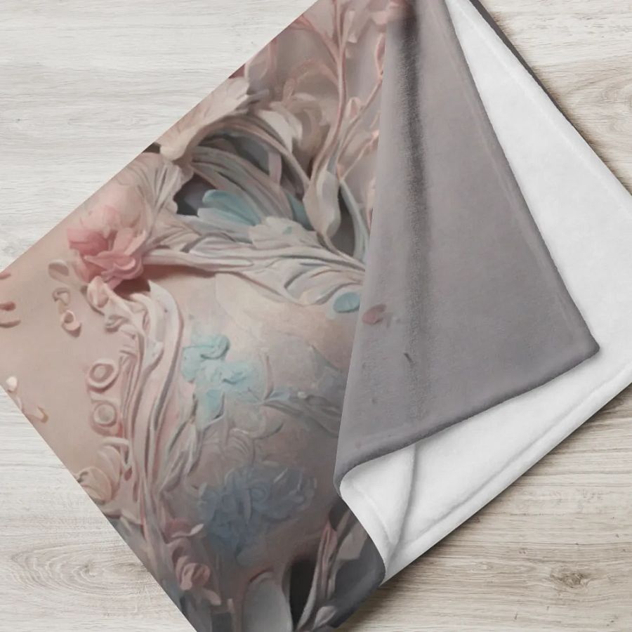 The floral girl design throw blanket product image (17)