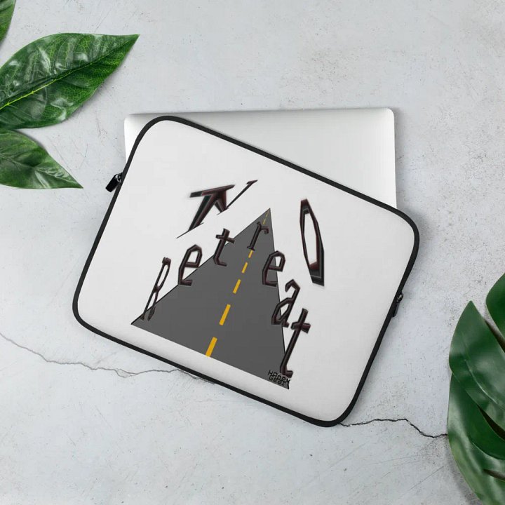 No Retreat - White - Laptop Sleeve product image (2)