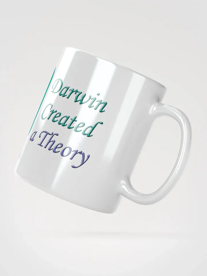 God and Darwin Cat Dance White Mug product image (2)