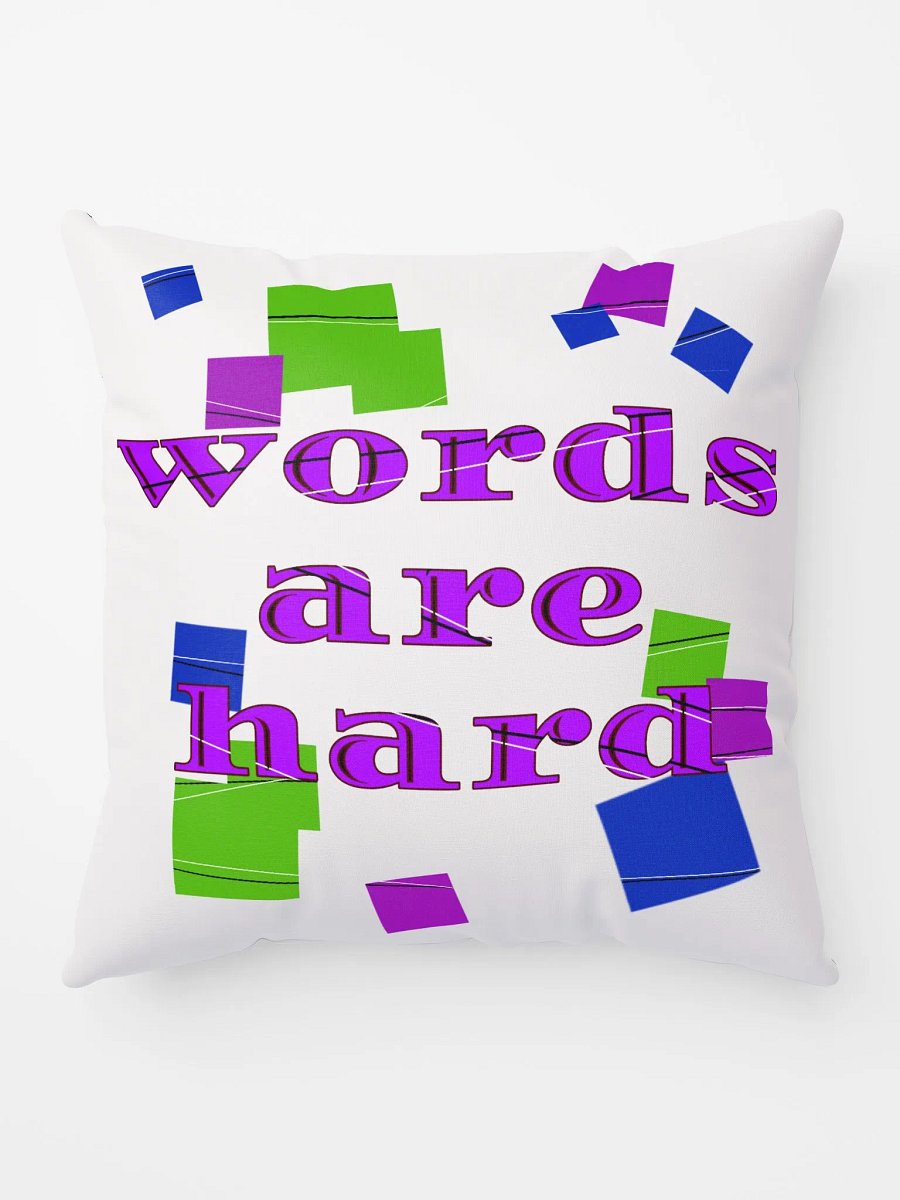 Words Are Hard Pillow product image (10)