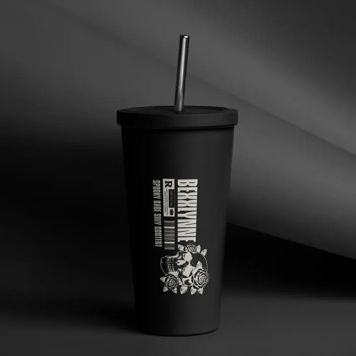 Restricted Content INSULATED TUMBLER WITH A STRAW product image (1)