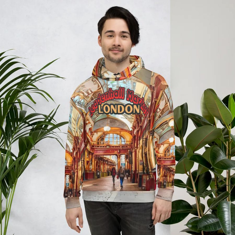 Leadenhall Market London All Over Print Hoodie product image (1)
