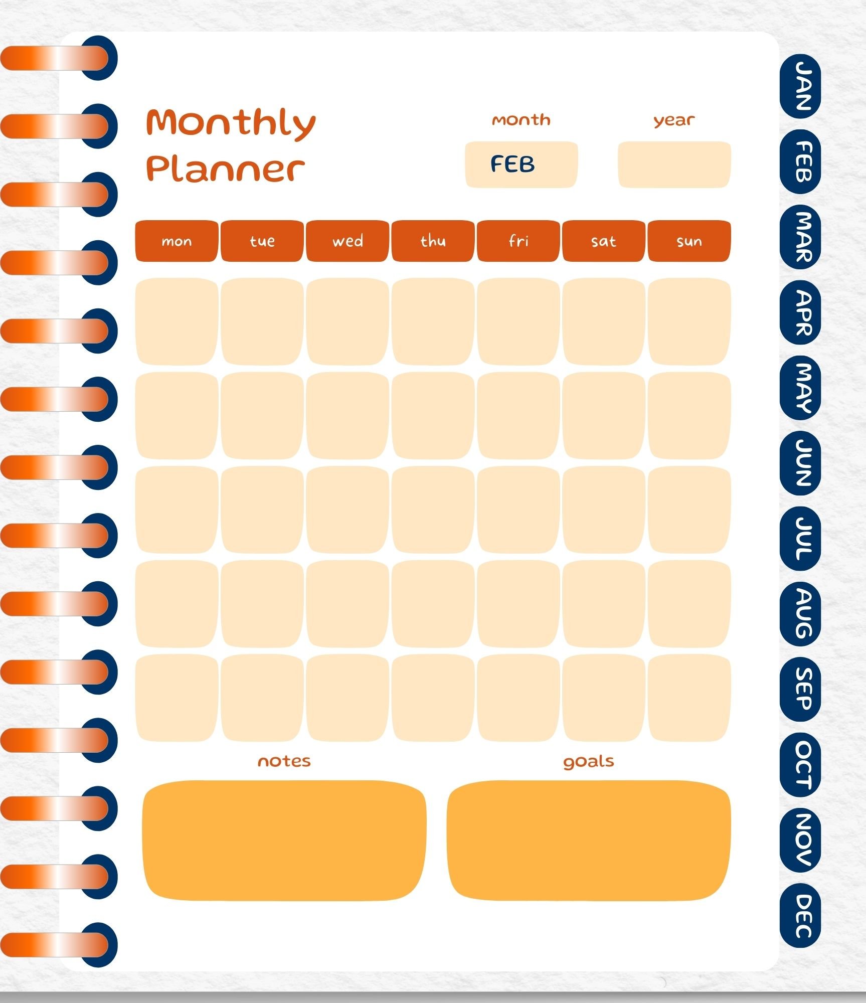 Digital Monthly Planner product image (4)