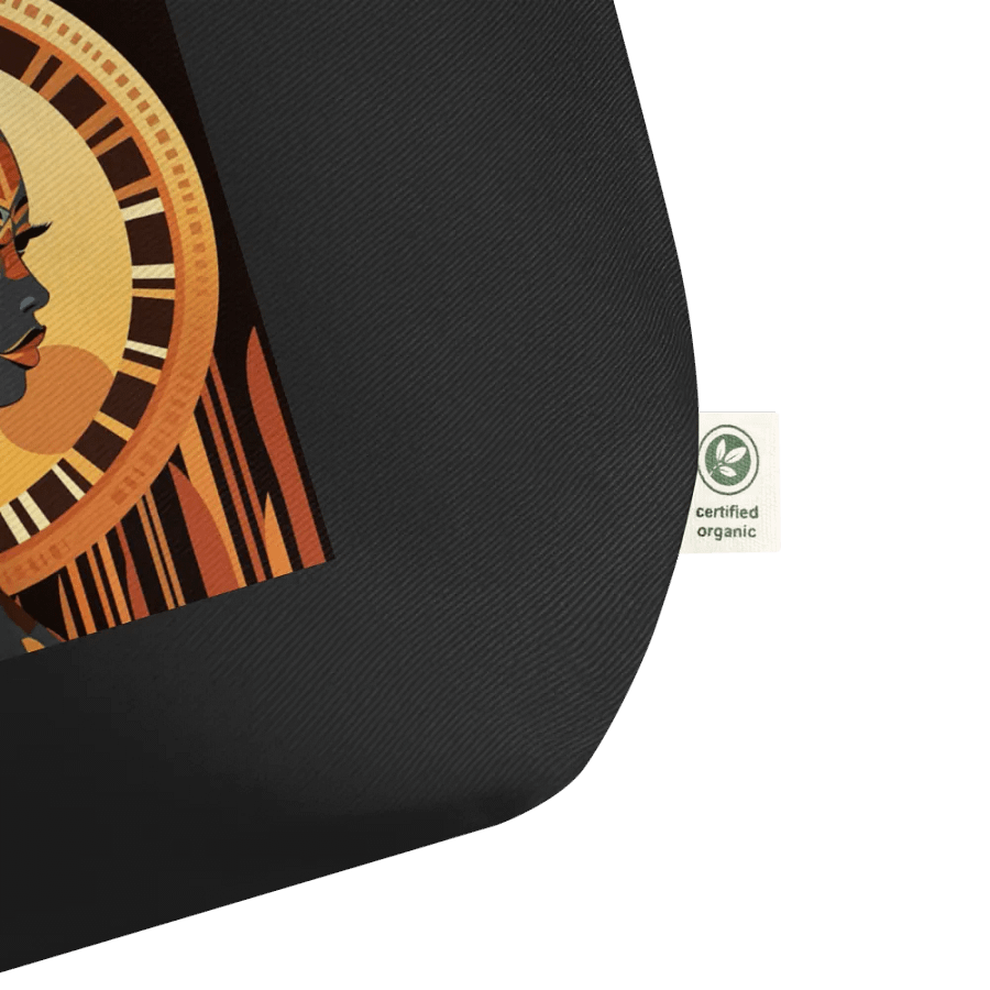 African Queen Tote Bag, Ethnic Art, Elegant Black Shopper, Reusable Grocery Bag, Unique Gift Idea, Fashion Accessory product image (3)