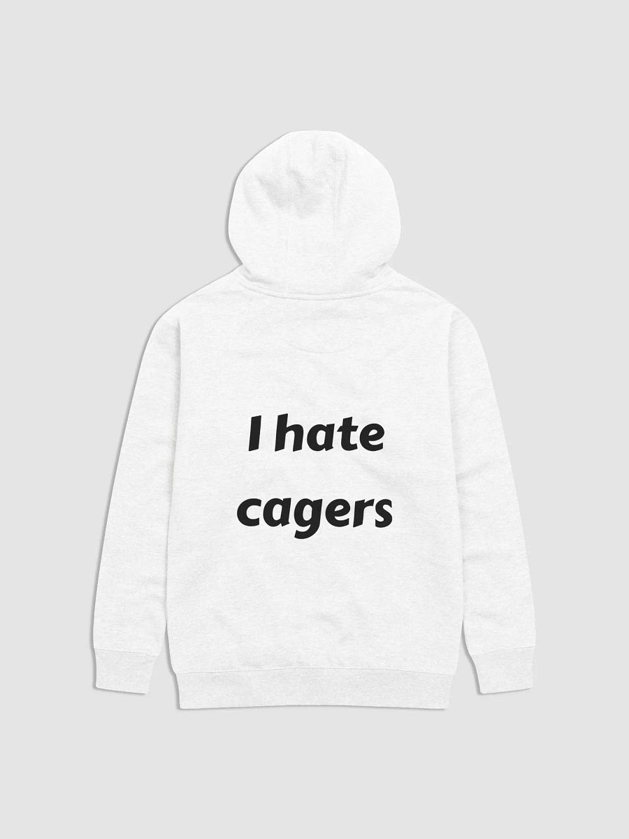 I Hate Cagers Hoodie white product image (1)