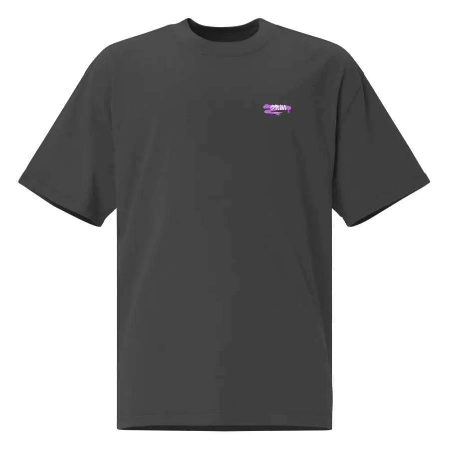 "Earth" by Grim - Black Oversized T-Shirt product image (2)