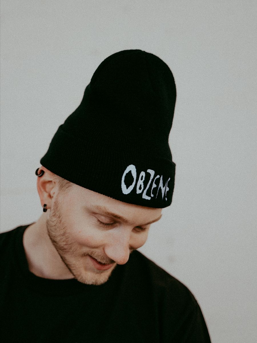 The Brutalist Beanie - BLACK BEANIE BRUTAL EMBROIDERED LOGO product image (2)