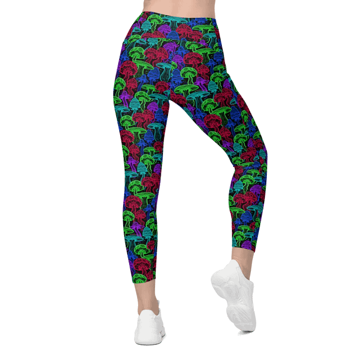 Neon Mushrooms (Variation 1) Pocket Leggings product image (1)