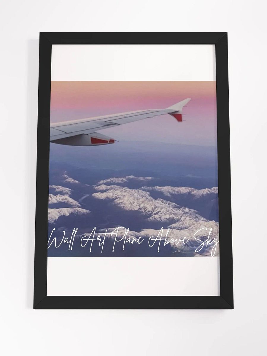 Plane Above Sky Framed High-Quality Matte Poster (in) product image (4)