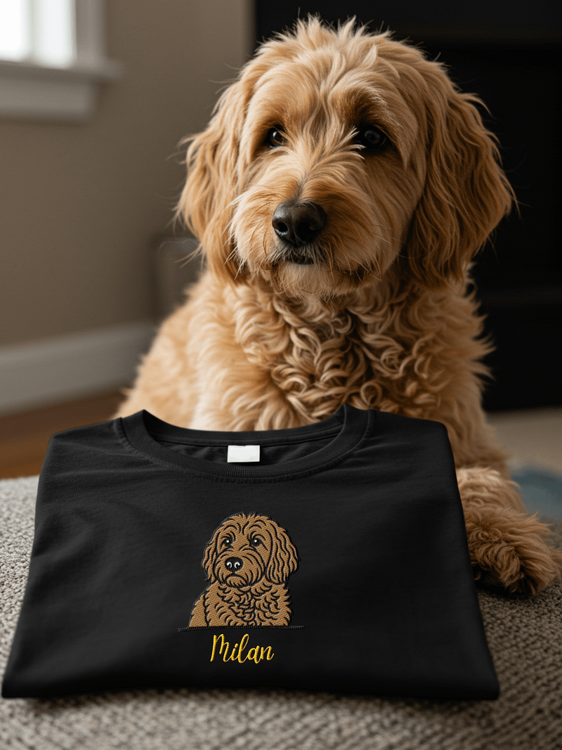 YOUR BEST FRIEND! / T-SHIRT WITH PERSONALIZED NAME / EMBROIDERED