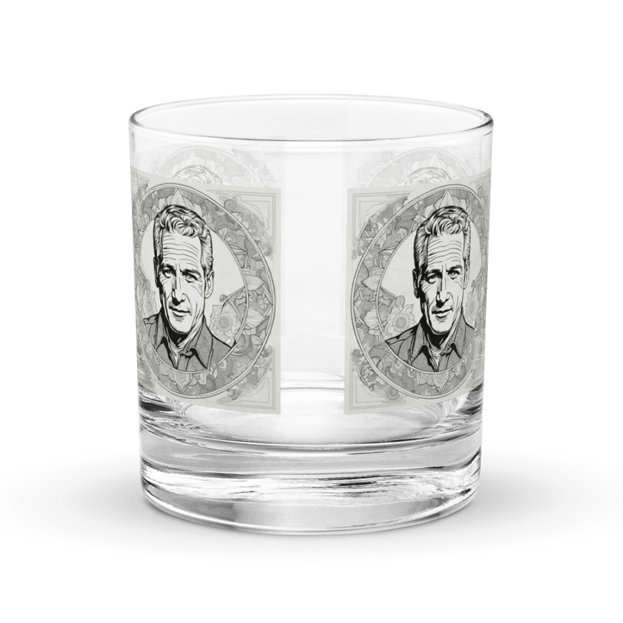 Serious Man Portrait Rocks Glass Set product image (3)