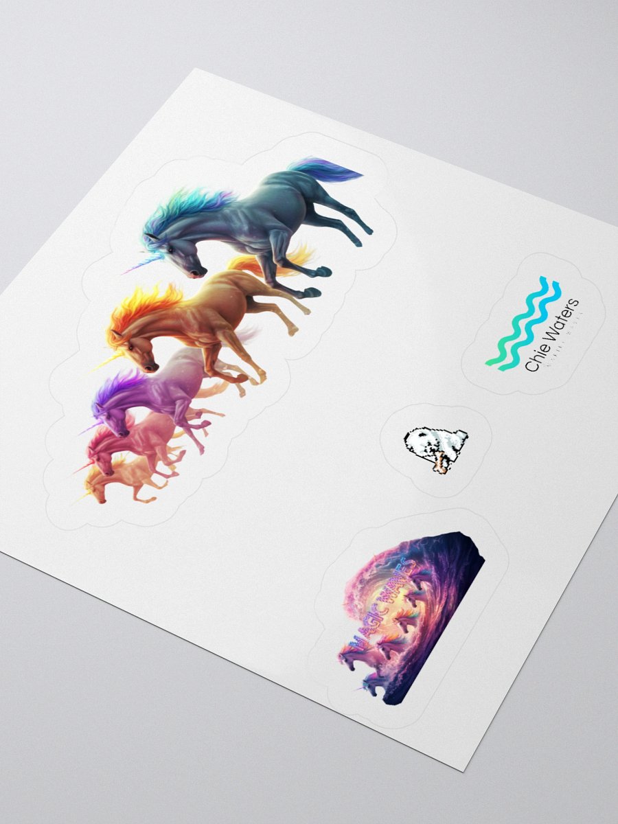 Fantastical Unicorns Kiss Cut Sticker Set product image (9)
