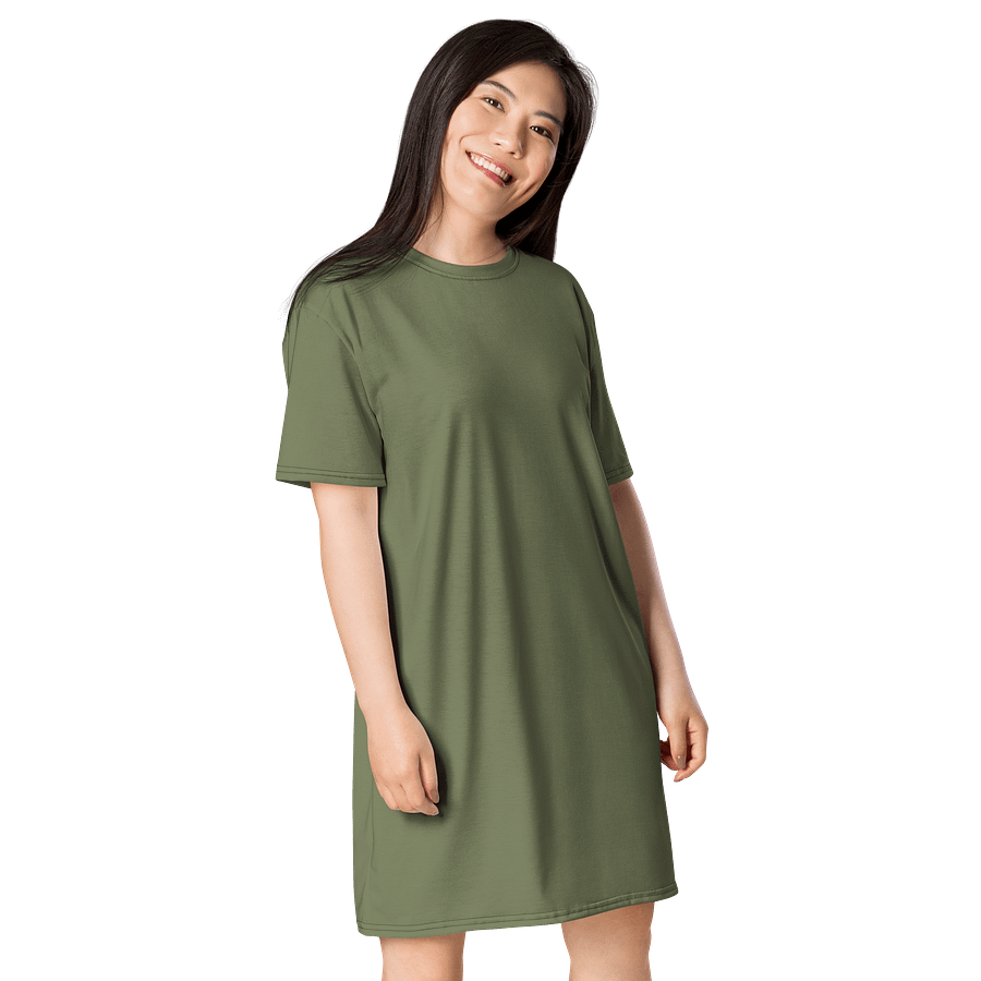 Oversized T-Shirt Dress - Vibrant Finch, Sizes 2XS-6XL product image (4)