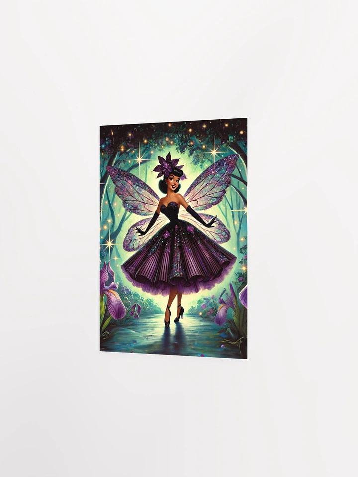 Enchanted Purple Iris Fairy Premium Matte Poster product image (10)