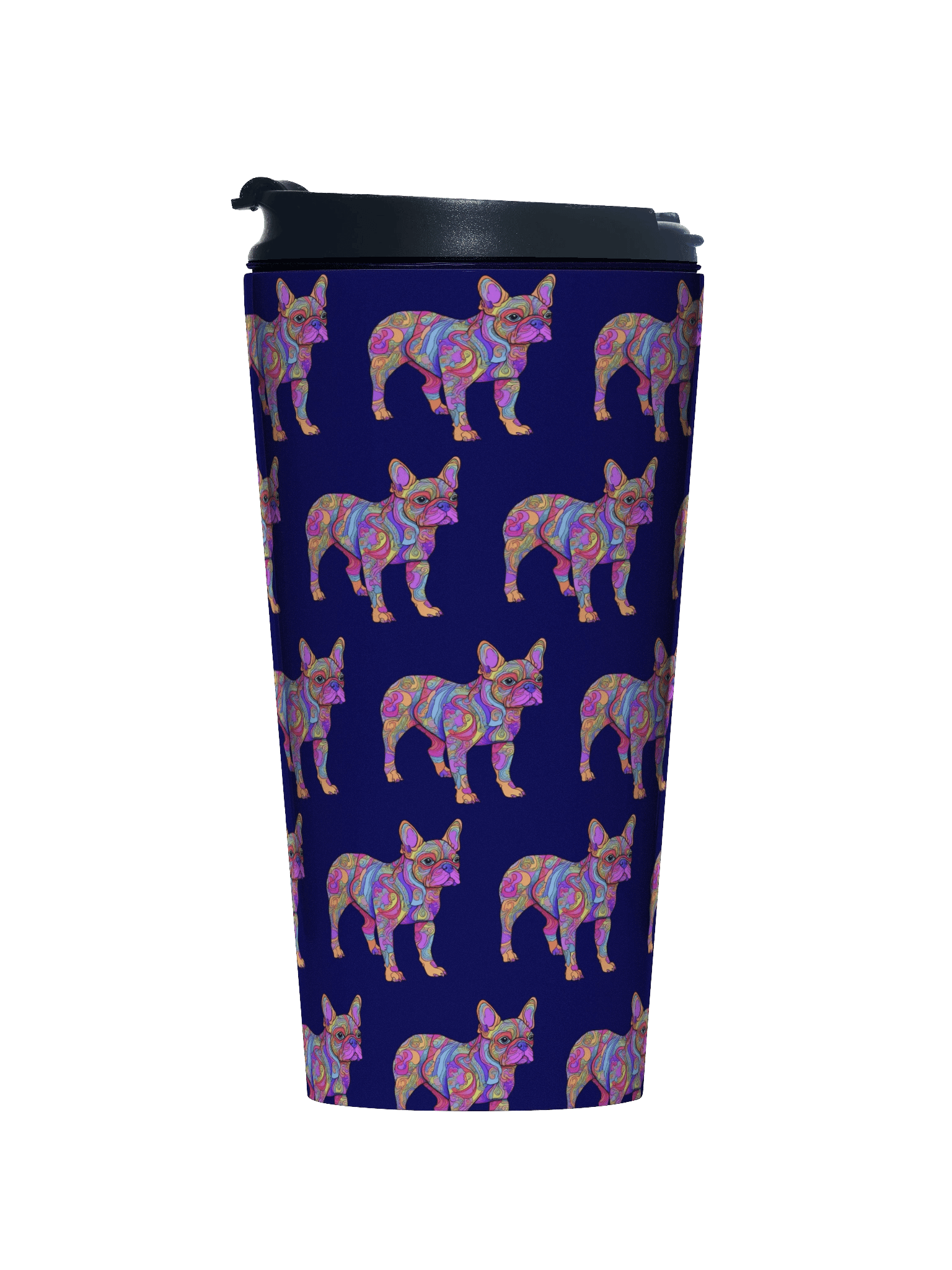 Groovy Frenchie #1 - Stainless Steel Travel Mug product image (1)