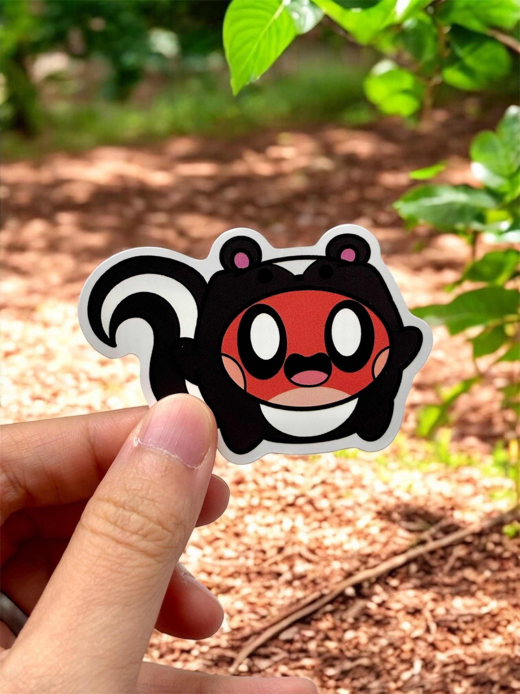 Cute Skunk Waterproof Vinyl Stickers product image (1)