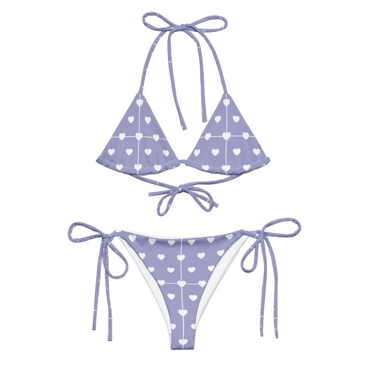 Pastel Heart Seamless Pattern String Bikini - v14 product image (2)