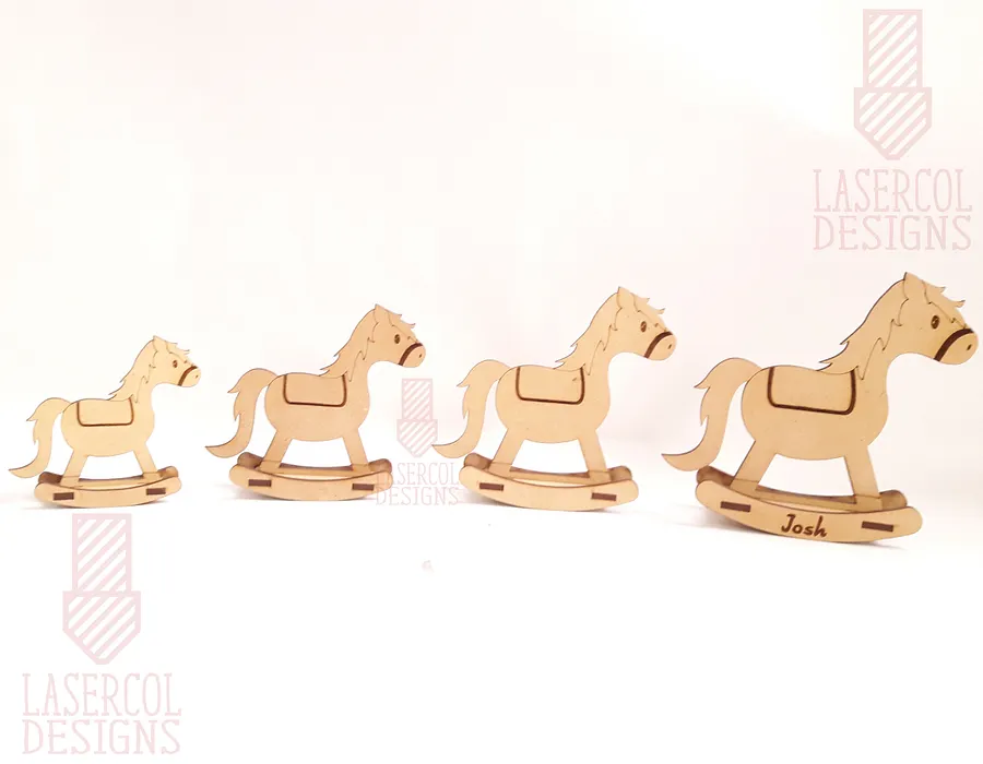 Rocking Horse (4 sizes) - Laser Cut Files product image (5)