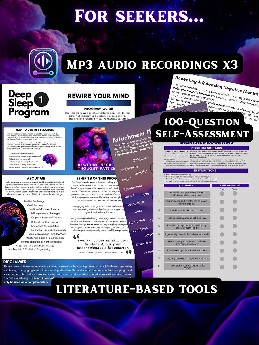 Deep Sleep Hypnosis Program #1: Rewiring Negative Thought Patterns product image (3)