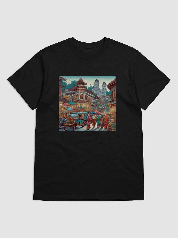 Vibrant Street Life Tee | AIart Bukittinggi city product image (1)