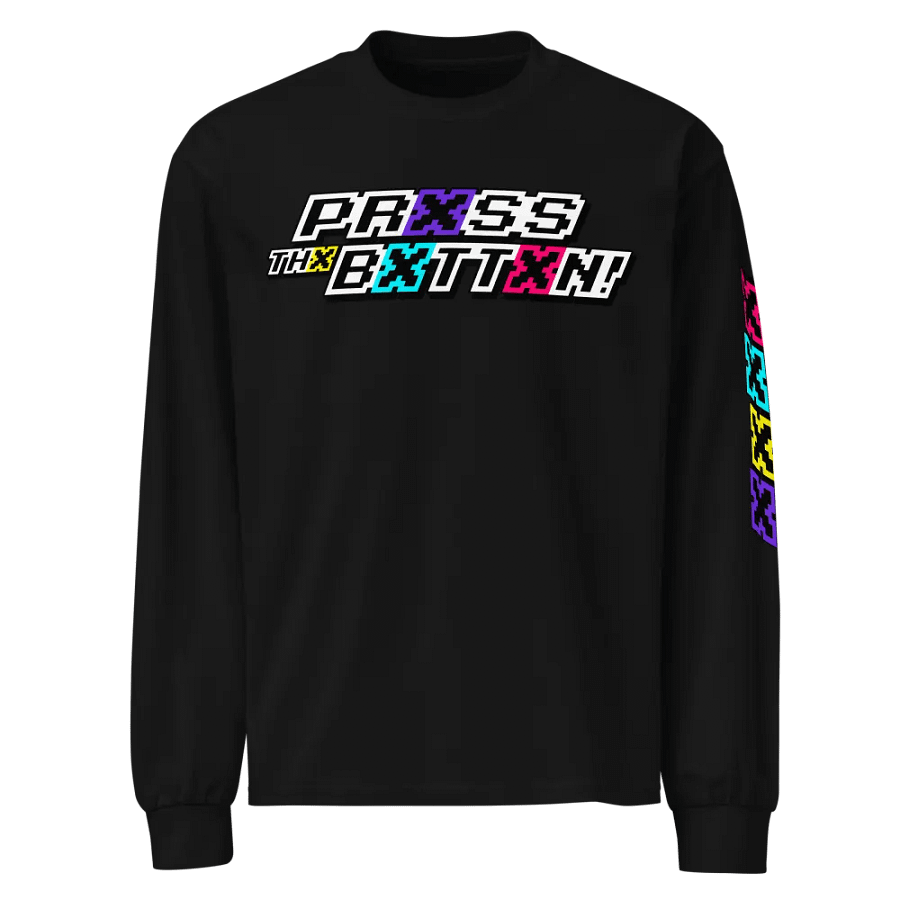 Prxss Thx Bxttxn! Premium Long-Sleeve product image (1)