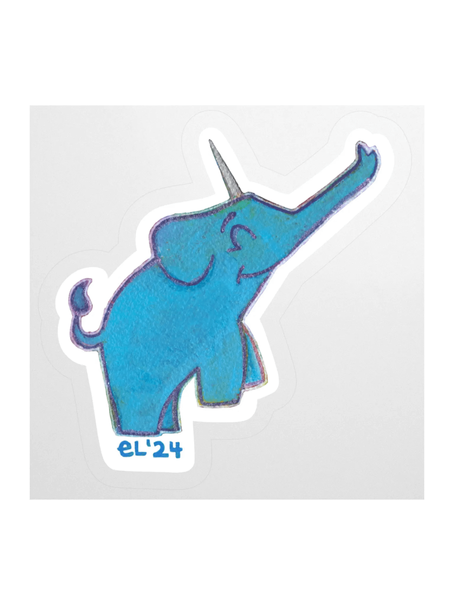 Elephant Unicorn Sticker product image (1)