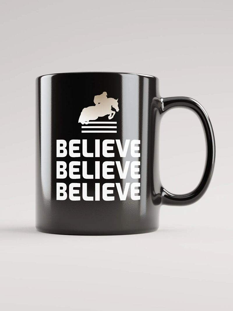 Believe Show Jumping-Themed Mug