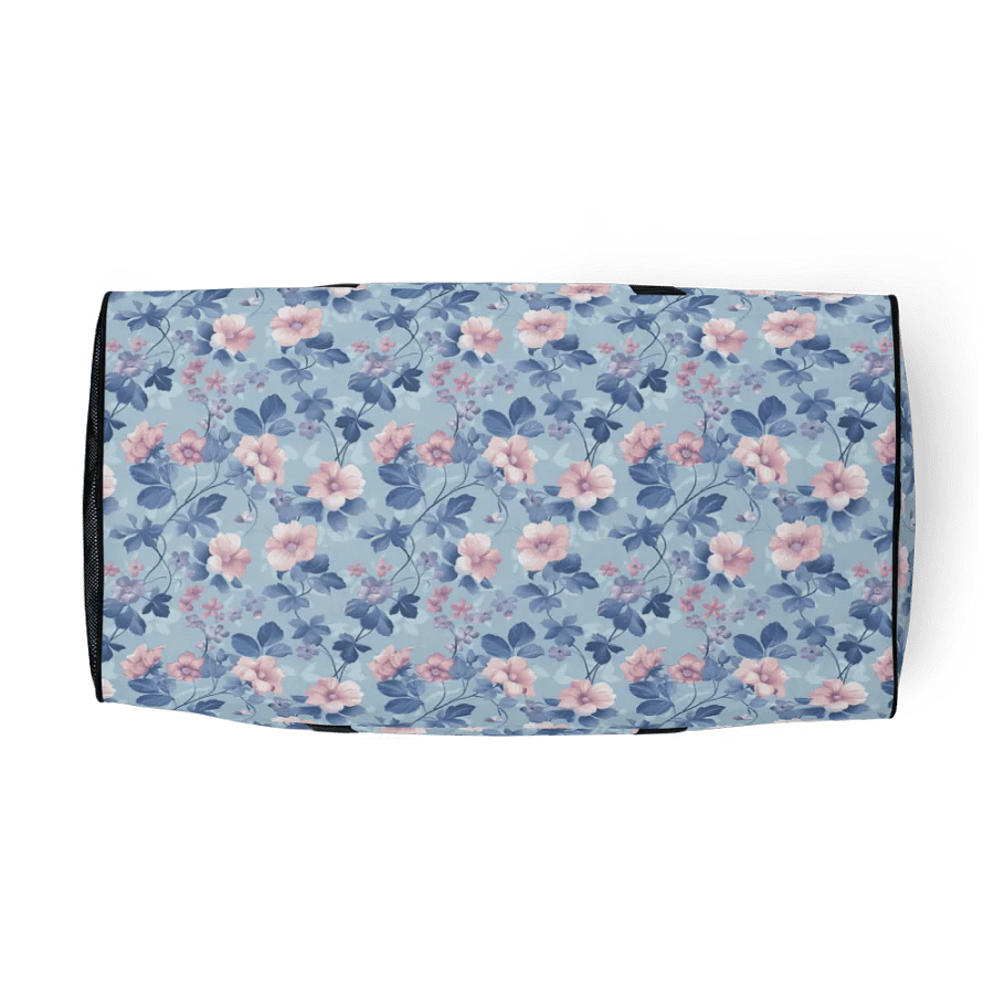 Serene Blue Blossoms Duffle Bag product image (7)
