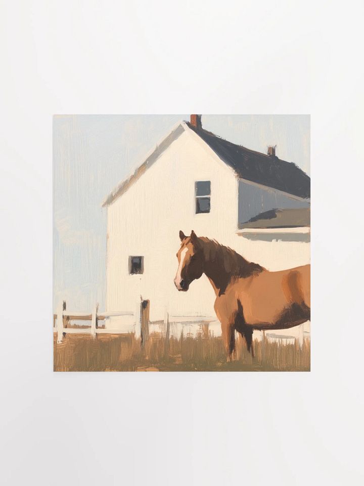 Modern Farmhouse: Brown Horse VII Art Print product image (2)