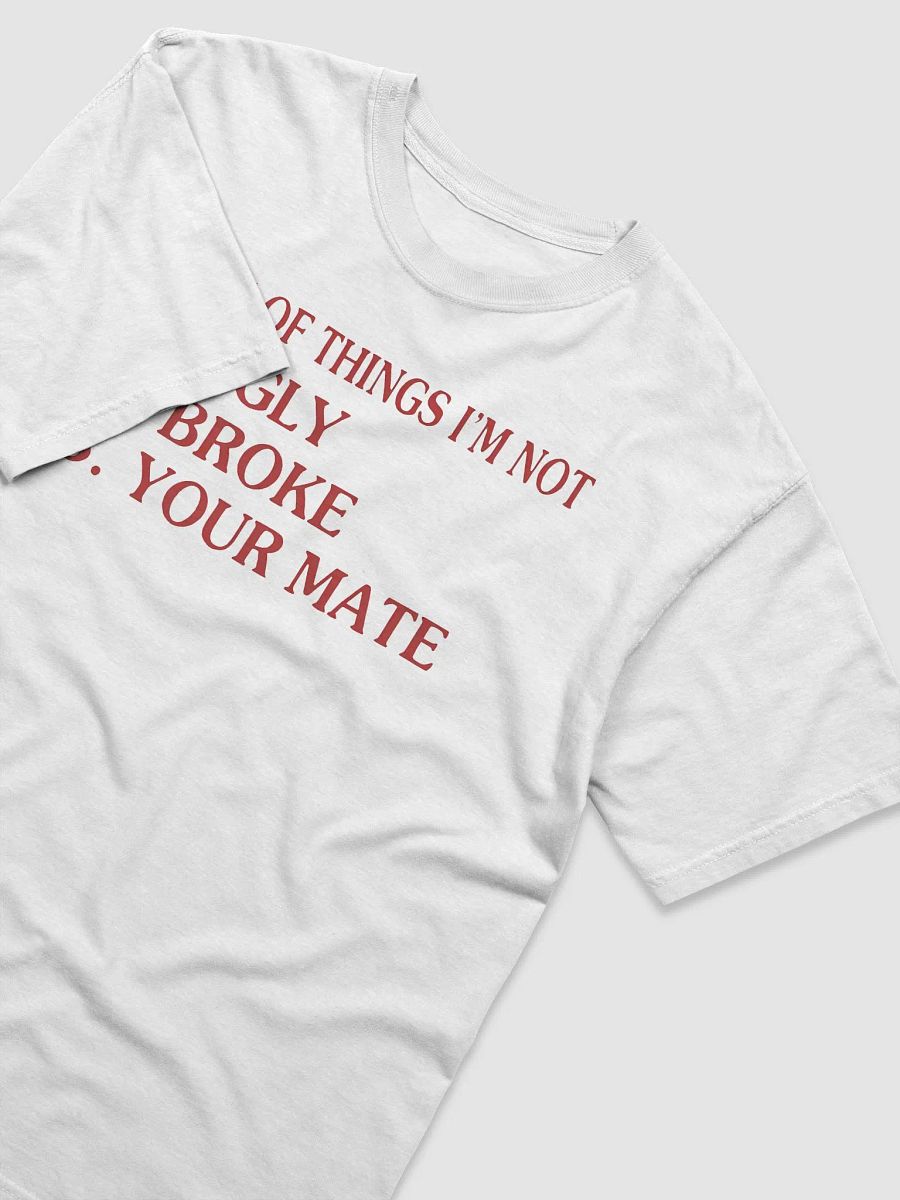 List Of Things I’m Not: Ugly Broke Your Mate Shirt product image (4)
