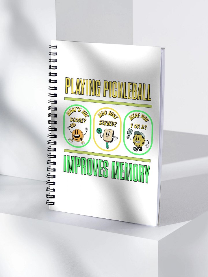 Playing Pickleball Improves Memory Lane Notebook product image (1)