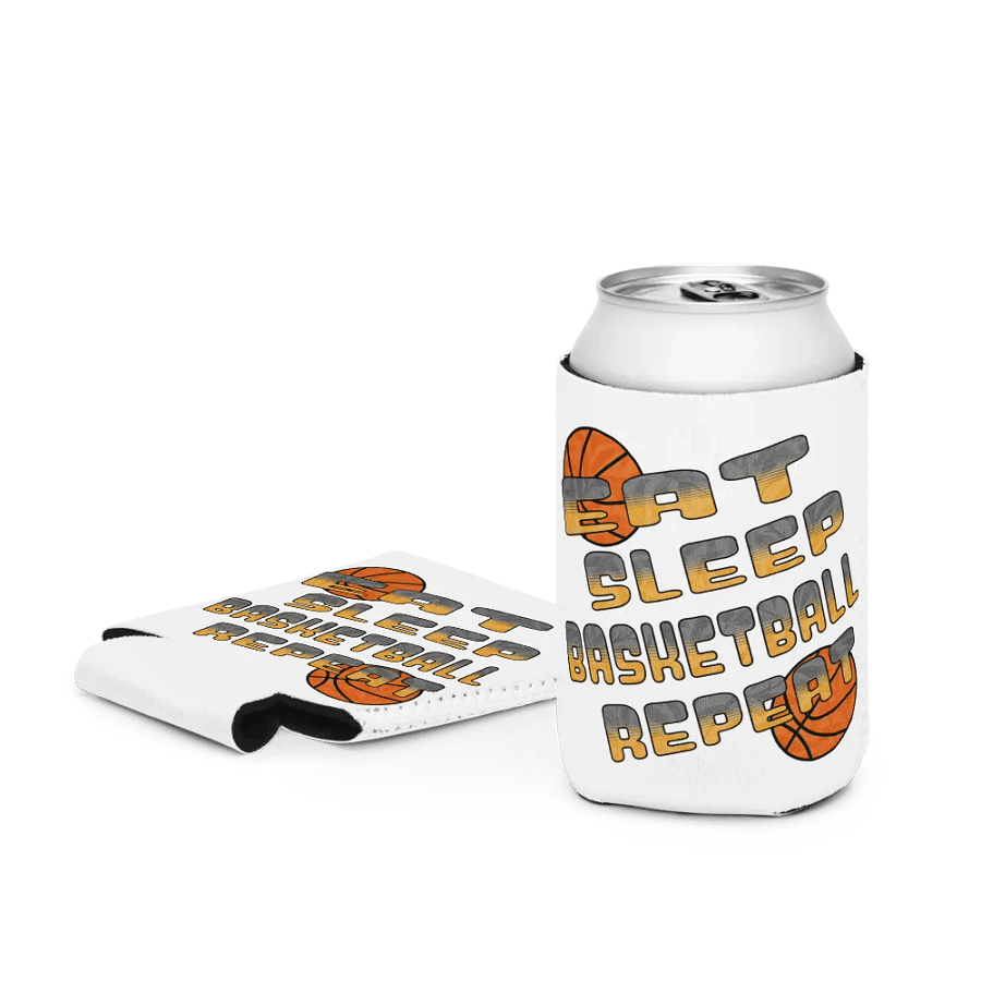 Eat Sleep Basketball Repeat Bliss Can Cooler product image (3)