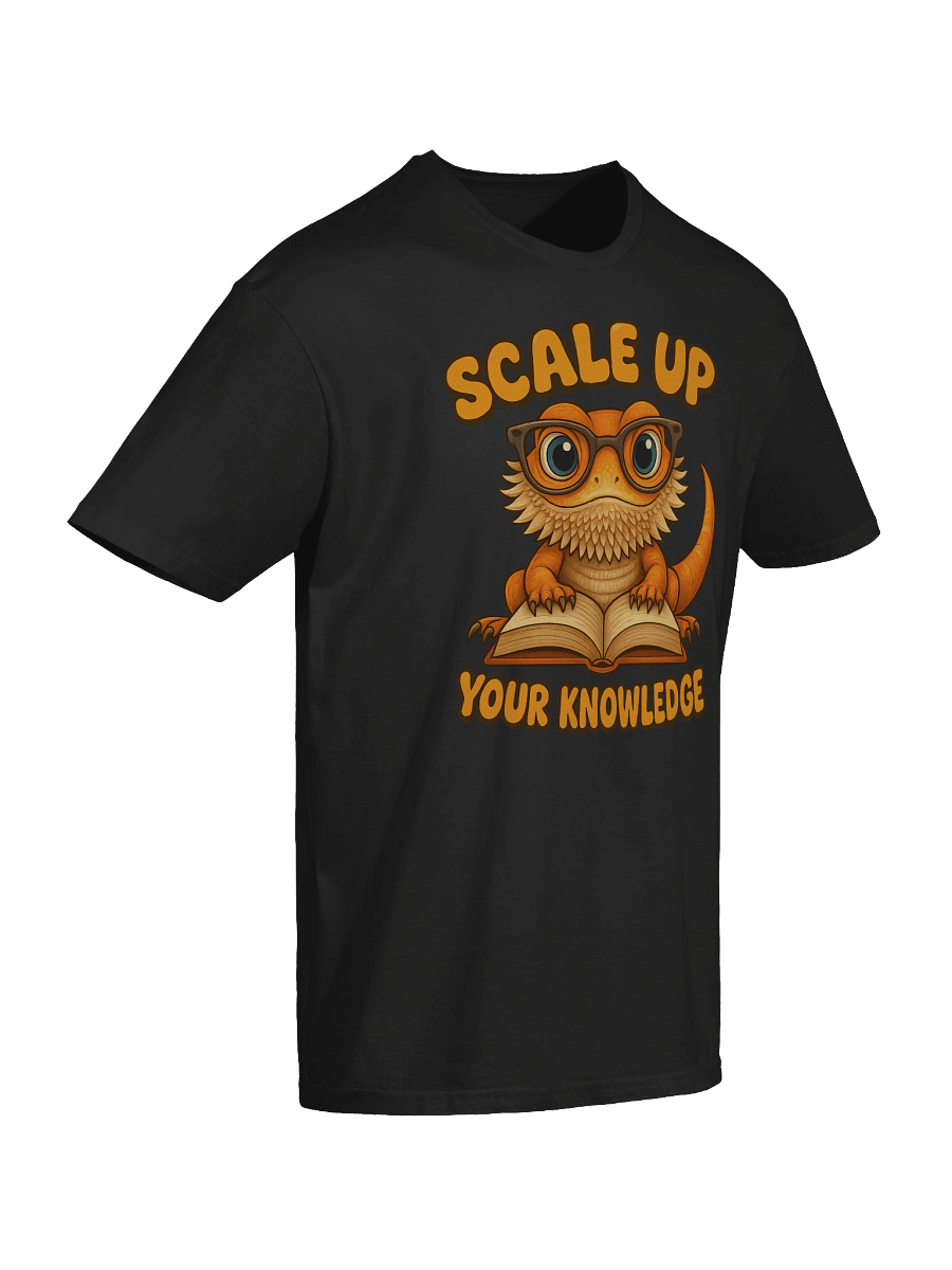 Bearded Dragon Pun T-Shirt – “Scale Up Your Knowledge” | Cute Reptile & Book Lover Gift product image (89)