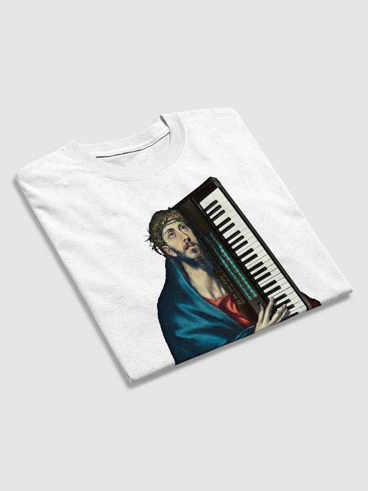 Christ Carrying the DX7 (Yamaha DX7) , EDM Tecno Unisex t-shirt product image (2)