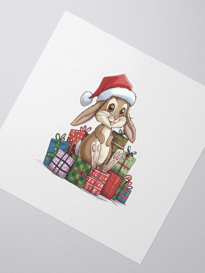 Santa Bunny Kiss Cut Stickers product image (2)