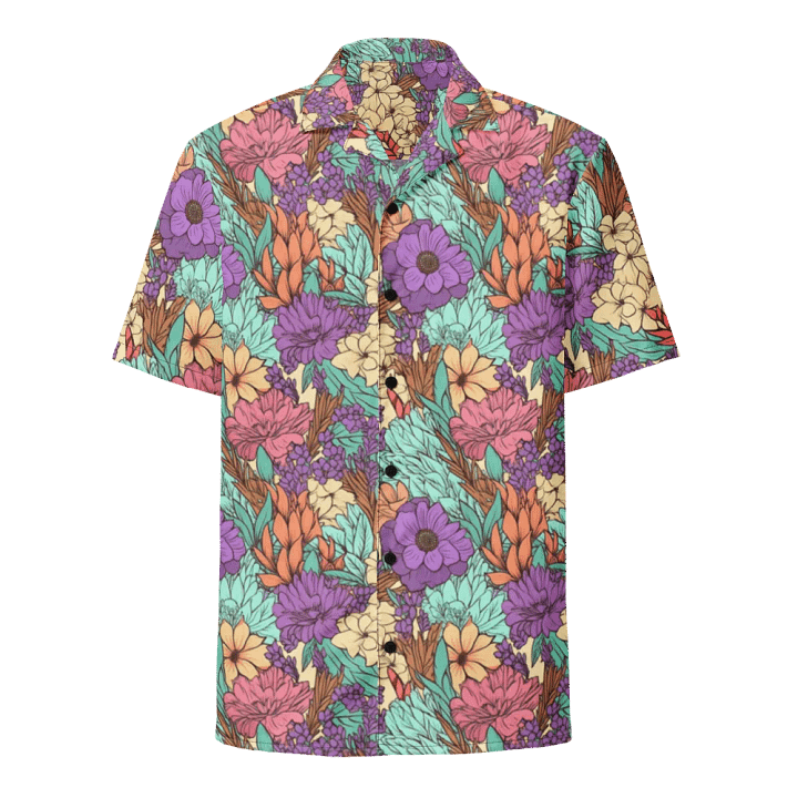 Boho Floral Pattern-Seamless Botanical Design Hawaiian Shirt product image (1)