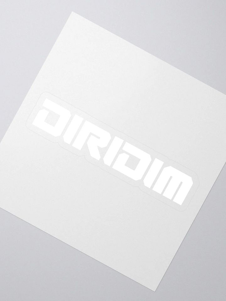 DIRIDIM (white logo) Sticker product image (2)
