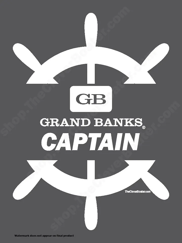Grand Banks Captain - T-Shirt - Dark Shirt w/White Logo product image (2)