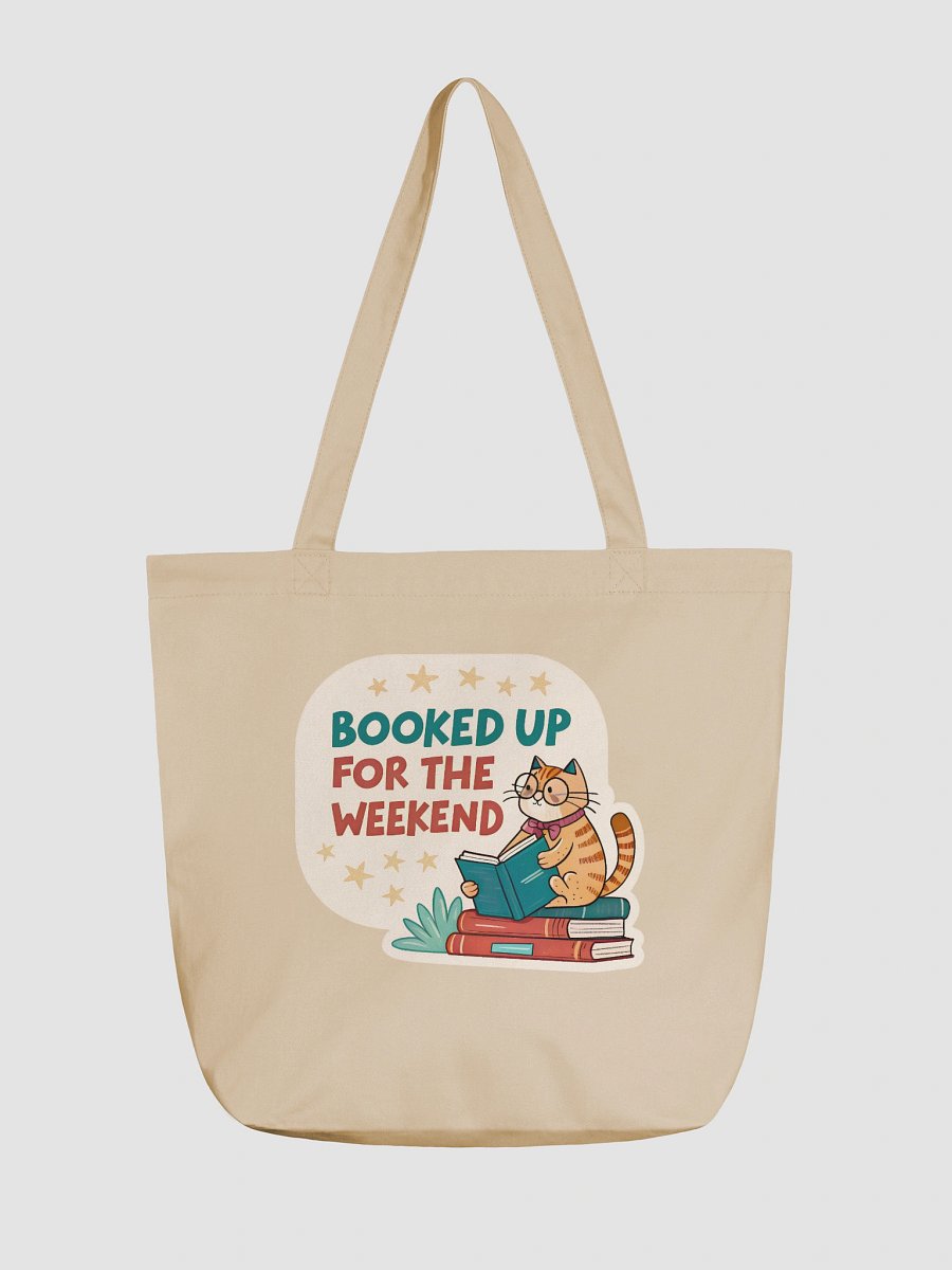 Feline Bookish Vibes Tote Bag product image (1)
