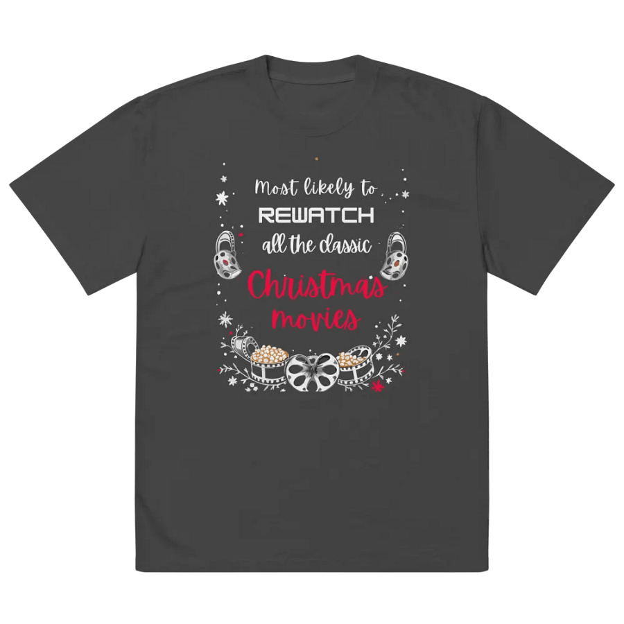 Most Likely To Rewatch Elf Quarantine Oversized Tee product image (2)